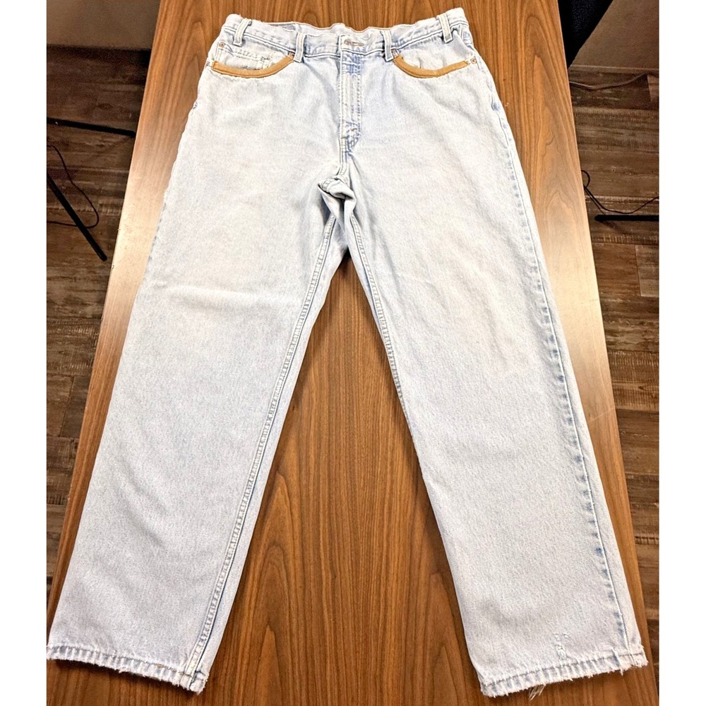 Vintage Levi's 550 Jeans Mens 38x32 Blue Cotton Denim Straight Relaxed Fit Faded